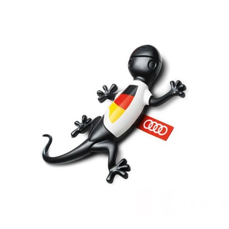 Désodorisant d'air Gecko avec drapeau allemand noir Woody - Pièces d'origine Audi 000087009F