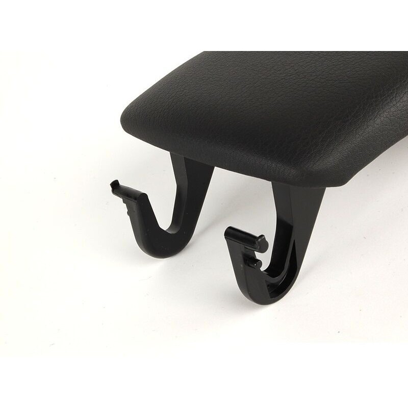 Couvercle d'accoudoir en cuir noir - Pièces d'origine Audi 8E0864245P38M