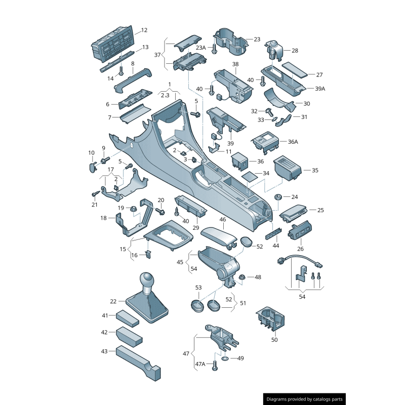 Couvercle d'accoudoir en cuir noir - Pièces d'origine Audi 8E0864245P38M