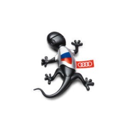 Désodorisant d'air Gecko avec drapeau de la Russie noir Woody - Pièces d'origine Audi 000087009J