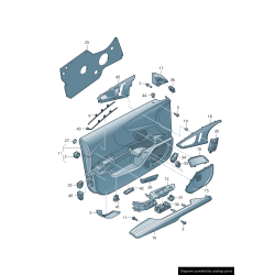 Enceintes Bose pour portières avant, arrière, gauche et droite avec couvercles noirs - Pièces d'origine Audi 4G8035419A4PK/4G