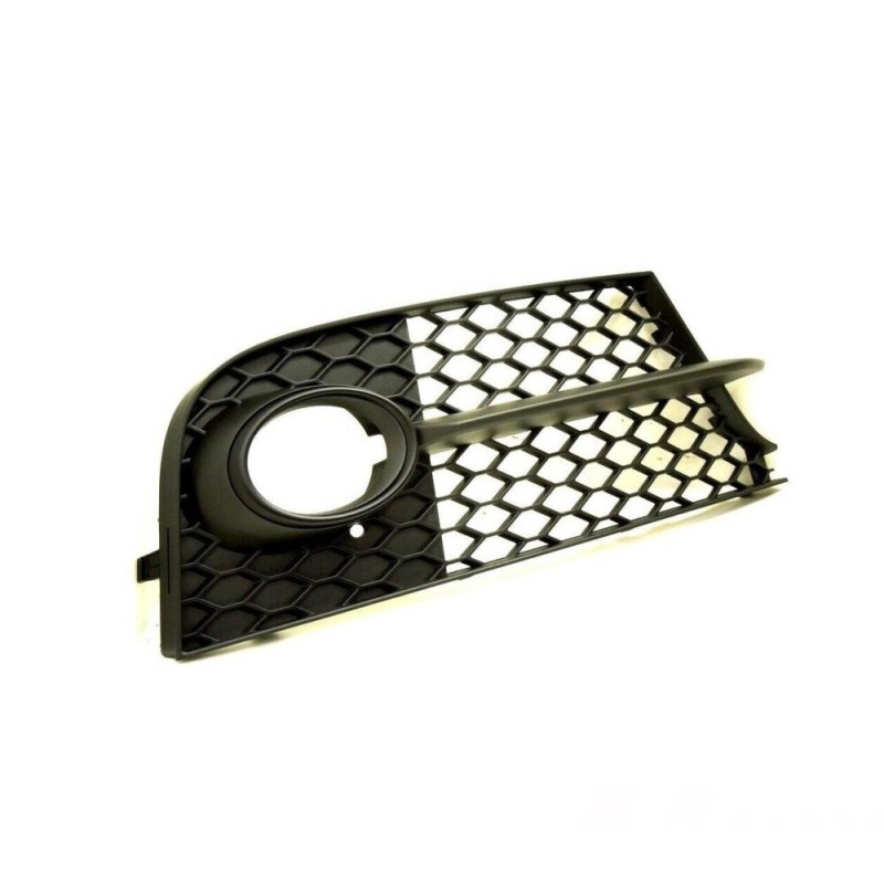 Entourage de grille de phare antibrouillard de pare-chocs sans garniture chromée côté droit - Pièces d'origine Audi 8J080768