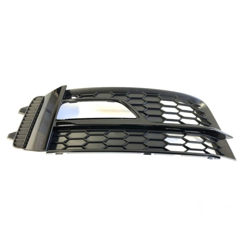 Grille de phare antibrouillard droit de pare-chocs noir - Pièces d'origine Audi 8K0807682T01C
