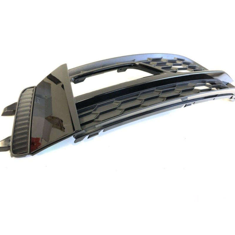 Grille de phare antibrouillard droit de pare-chocs noir - Pièces d'origine Audi 8K0807682T01C