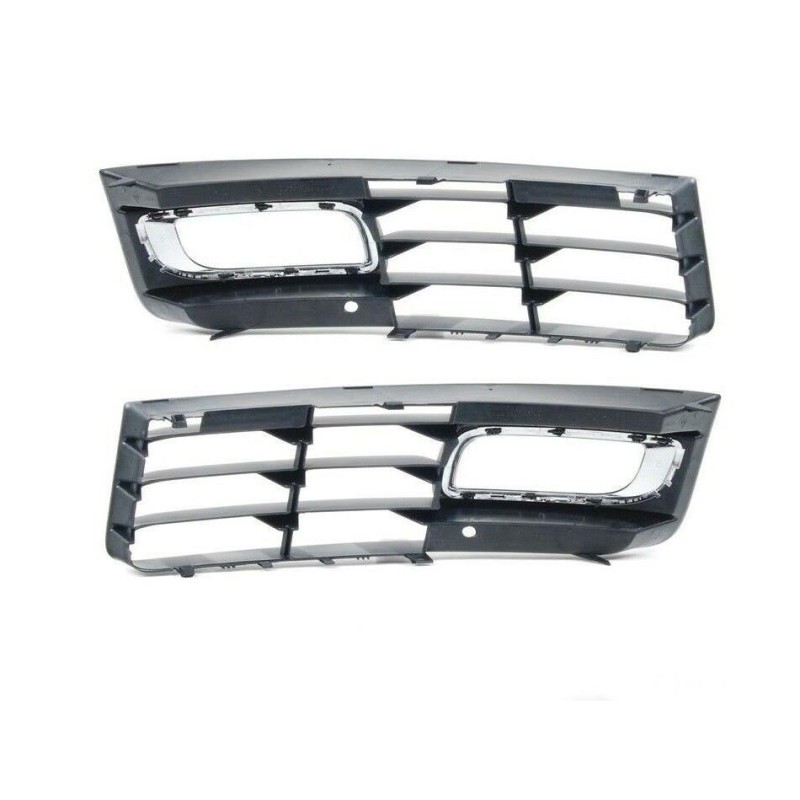 Ensemble de pare-chocs coté passager droit coté conducteur gauche, grille de phare antibrouillard - Pièces d'origine Audi 4E0807