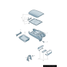 Kit de réparation d'accoudoir de console centrale beige - Pièces d'origine Audi 4F0898173DJ42 Kit de réparation d'accoudoir de console centrale beige - Pièces d'origine Audi 4F0898173DJ42