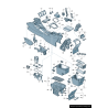 Insert de porte-gobelet de console centrale - Pièces d'origine Audi 8U08624354PK Insert de porte-gobelet de console centrale - Pièces d'origine Audi 8U08624354PK
