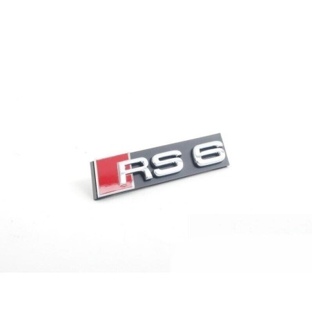 Emblème de calandre avant RS6 en chrome - Pièces d'origine Audi 4G0853736D2ZZ Emblème de calandre avant RS6 en chrome - Pièces d'origine Audi 4G0853736D2ZZ