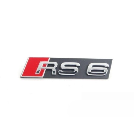 Emblème de calandre avant RS6 en chrome - Pièces d'origine Audi 4G0853736D2ZZ Emblème de calandre avant RS6 en chrome - Pièces d'origine Audi 4G0853736D2ZZ