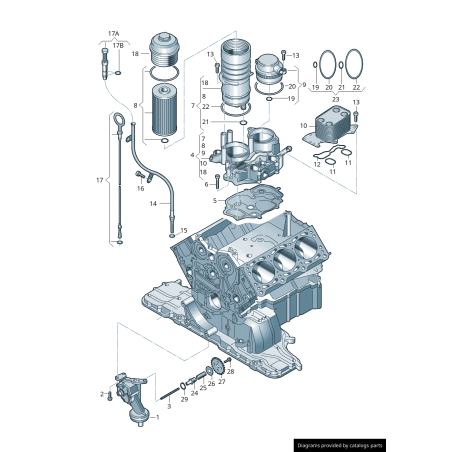 Jauge d'huile moteur pour moteur Diesel 2.7 3.0 TDI - Pièces d'origine Audi 059115611AB. Jauge d'huile moteur pour moteur Diesel 2.7 3.0 TDI - Pièces d'origine Audi 059115611AB.