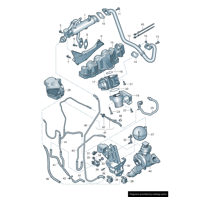 Convertisseur de pression Diesel - Pièces d'origine Audi 8K0906627