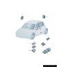 Ensemble de commutateur de vitre électrique de porte avant - Pièces d'origine Audi 4B0959851B4PK Ensemble de commutateur de vitre électrique de porte avant - Pièces d'origine Audi 4B0959851B4PK