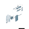 Mécanisme de verrouillage de porte côté conducteur RHD - Pièces d'origine Audi 8J2837016A Mécanisme de verrouillage de porte côté conducteur RHD - Pièces d'origine Audi 8J2837016A