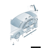 Moulure de fenêtre latérale arrière chromée de porte gauche coté conducteur - Pièces d'origine Audi 8T8853763F2ZZ Moulure de fenêtre latérale arrière chromée de porte gauche coté conducteur - Pièces d'origine Audi 8T8853763F2ZZ
