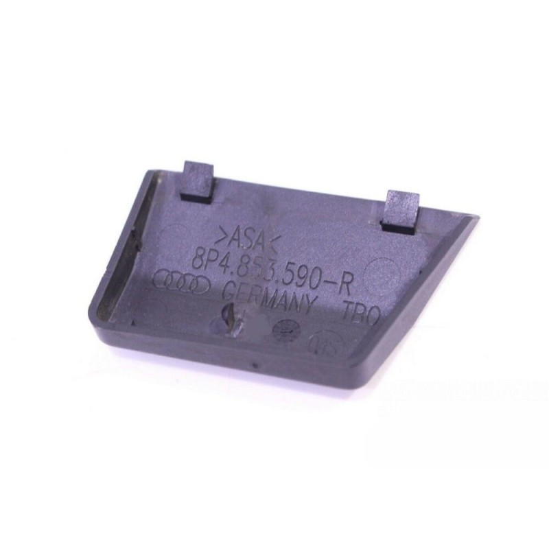 Couvercle en plastique noir pour le montant B de la porte droite côté passager - Pièces d'origine Audi 8P4853590.