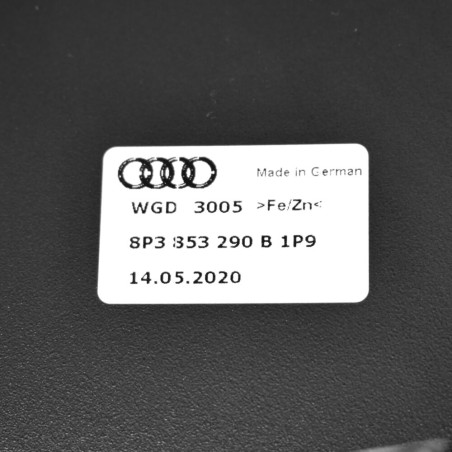 Garniture de couverture de pilier B droit coté passager de porte noire - Pièces d'origine Audi 8P3853290B1P9 Garniture de couverture de pilier B droit coté passager de porte noire - Pièces d'origine Audi 8P3853290B1P9