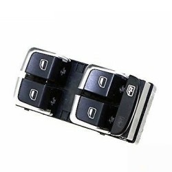 Interrupteur côté conducteur pour régulateur de vitre noir argent - Pièces d'origine Audi 8V0959851A