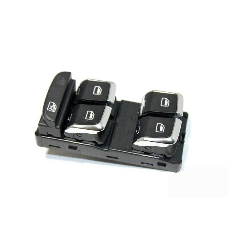 Interrupteur côté conducteur pour régulateur de vitre noir argent - Pièces d'origine Audi 8V0959851A