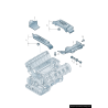 Couvercle latéral du compartiment moteur droit - Pièces d'origine Audi 8E0103928G01C Couvercle latéral du compartiment moteur droit - Pièces d'origine Audi 8E0103928G01C