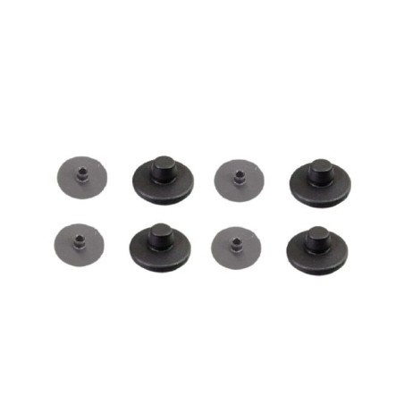 Attaches de tapis de sol, supports de moquette, couvercles de fixation 4+4 pièces noires - Pièces d'origine Audi 4x8E0864227. Attaches de tapis de sol, supports de moquette, couvercles de fixation 4+4 pièces noires - Pièces d'origine Audi 4x8E0864227.