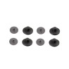 Attaches de tapis de sol, supports de moquette, couvercles de fixation 4+4 pièces noires - Pièces d'origine Audi 4x8E0864227. Attaches de tapis de sol, supports de moquette, couvercles de fixation 4+4 pièces noires - Pièces d'origine Audi 4x8E0864227.