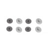 Attaches de tapis de sol, couvre-supports de tapis, 4 pièces grises - Pièces d'origine Audi 4X8E0864227/4X8E08642291CT. Attaches de tapis de sol, couvre-supports de tapis, 4 pièces grises - Pièces d'origine Audi 4X8E0864227/4X8E08642291CT.