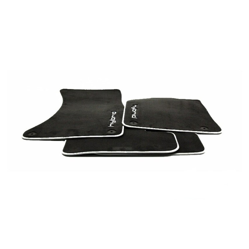 Tapis de sol en textile noir avant et arrière Lhd - Pièces d'origine Audi 8R1061271MNO