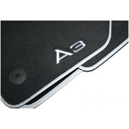 Tapis de sol en textile noir avant et arrière Lhd - Pièces d'origine Audi 8V1061272BMNO Tapis de sol en textile noir avant et arrière Lhd - Pièces d'origine Audi 8V1061272BMNO