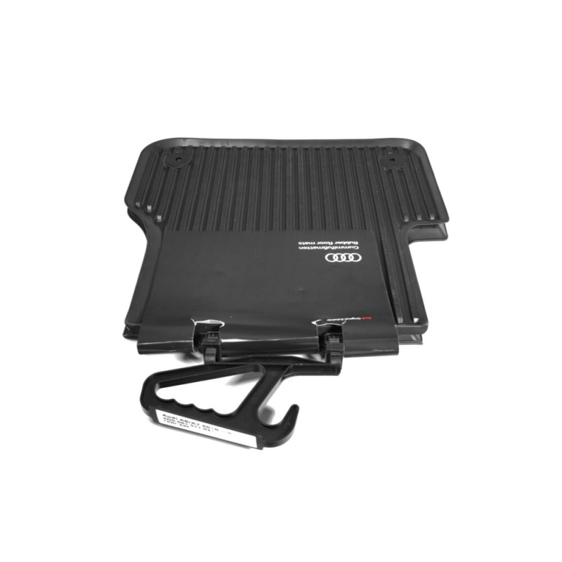 Tapis de sol en caoutchouc avant et arrière pour conduite à droite, ensemble de 4 pièces - Pièces d'origine Audi 4G006151104