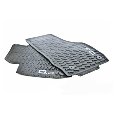 Tapis de sol en caoutchouc noir pour toutes les conditions météorologiques avant Lhd - Pièces d'origine Audi 8U1061221A041