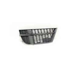 Grille de guide d'air de pare-chocs avant en chrome foncé - Ensemble de deux pièces d'origine Audi 8V3807681AEESM.