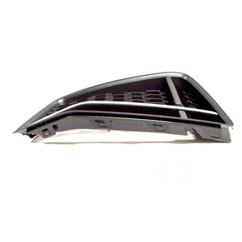 Grille de guide d'air de pare-chocs avant chromée gauche coté conducteur - Pièces d'origine Audi 8S0807681A3Q7
