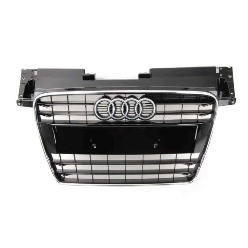 Calandre centrale brillante en noir brillant pour pare-chocs avant - Pièces d'origine Audi 8J0853651HT94