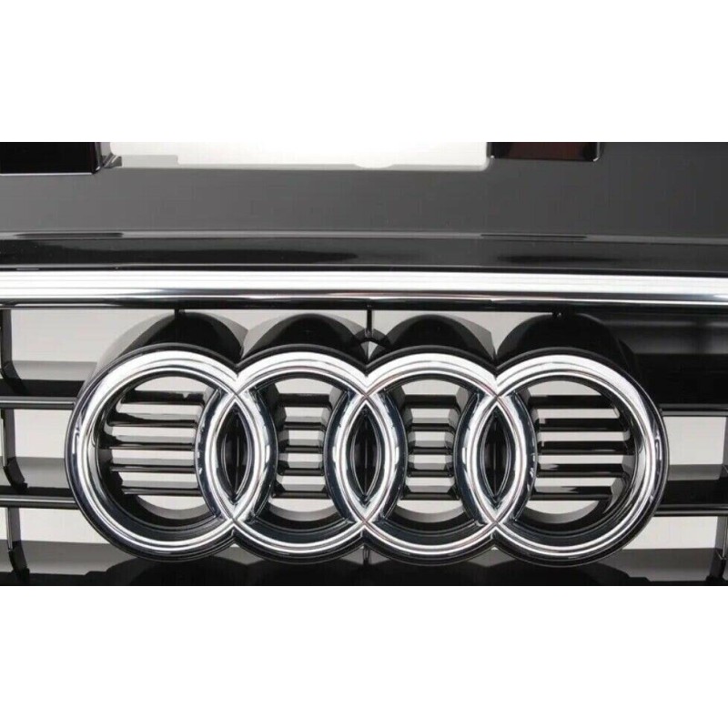 Calandre centrale brillante en noir brillant pour pare-chocs avant - Pièces d'origine Audi 8J0853651HT94