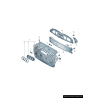Élément de fixation de badge de grille centrale de pare-chocs avant - Pièces d'origine Audi 8V5853755 Élément de fixation de badge de grille centrale de pare-chocs avant - Pièces d'origine Audi 8V5853755