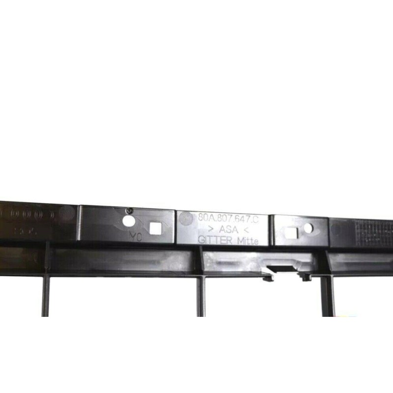 Grille noire inférieure centrale de pare-chocs avant - Pièces d'origine Audi 80A807647C9B9