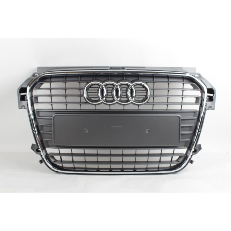 Calandre de radiateur centrale de pare-chocs avant - Pièces d'origine Audi 8X08536511QP