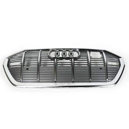 Calandre de radiateur centrale de pare-chocs avant en gris platine - Pièces d'origine Audi 4KE8536513DA Calandre de radiateur centrale de pare-chocs avant en gris platine - Pièces d'origine Audi 4KE8536513DA
