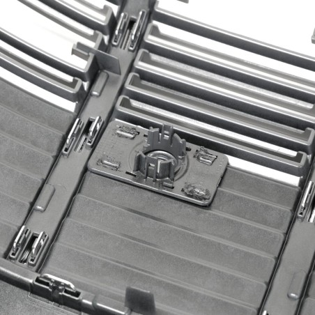 Calandre de radiateur centrale de pare-chocs avant en gris platine - Pièces d'origine Audi 4KE8536513DA Calandre de radiateur centrale de pare-chocs avant en gris platine - Pièces d'origine Audi 4KE8536513DA