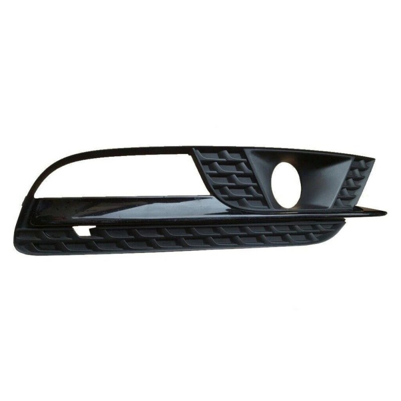 Grille de phare antibrouillard avant pour pare-chocs gauche coté conducteur noir satiné - Pièces d'origine Audi 8T0807682J01C