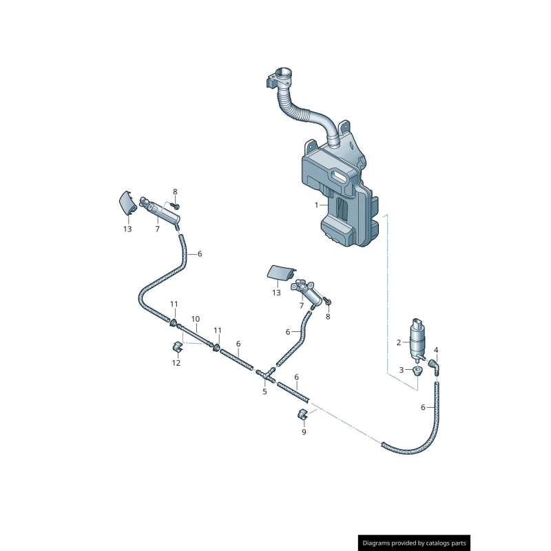 Couvercle de lave-phare de phare avant de pare-chocs gauche coté conducteur apprêté - Pièces d'origine Audi 8V3955275GRU