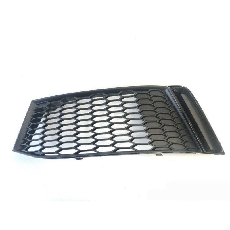 Grille de guide d'air avant gauche coté conducteur en noir brillant pour pare-chocs - Pièces d'origine Audi 8XA807647Y9B