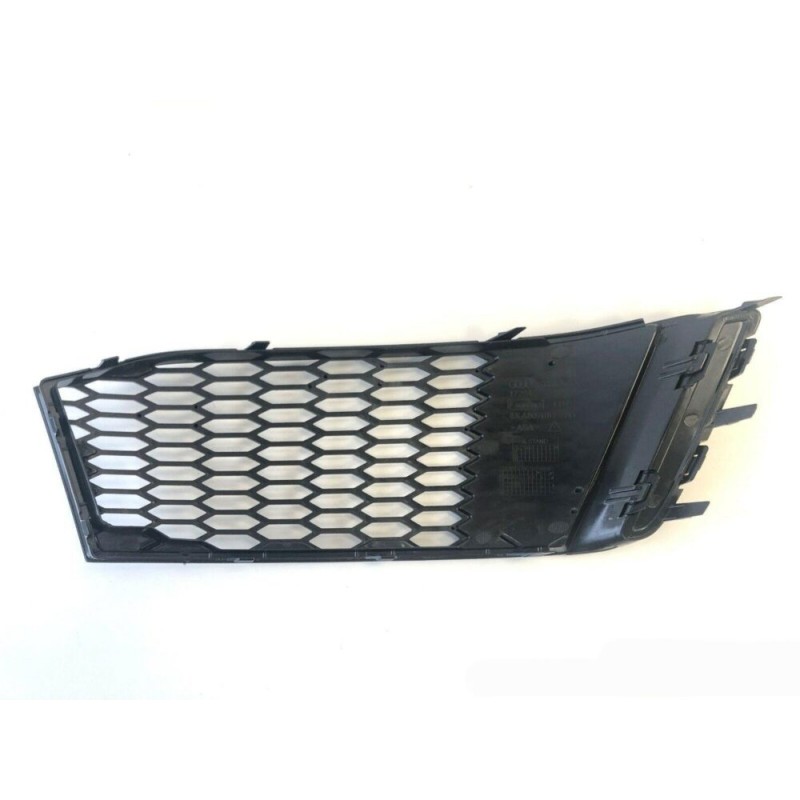 Grille de guide d'air avant gauche coté conducteur en noir brillant pour pare-chocs - Pièces d'origine Audi 8XA807647Y9B
