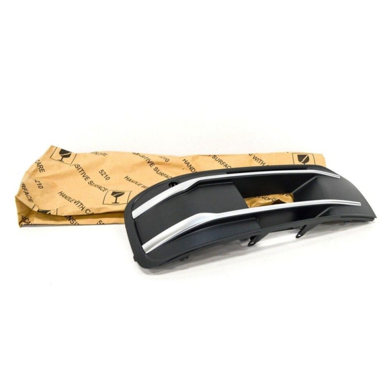 Bouclier avant inférieur Anthracite Grille chromée gauche coté conducteur Pièces d'origine Audi 4M0807681T4W3