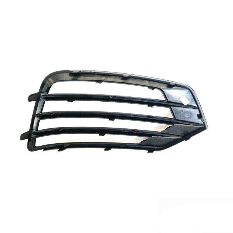 Grille inférieure noire brillante de pare-chocs avant gauche coté conducteur - Pièces d'origine Audi 8U0807681KT94