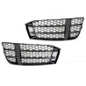 Ensemble de grille noire inférieure de pare-chocs avant gauche et droit - Pièces d'origine Audi 8T0807681FT94/8T0807682FT94 Ensemble de grille noire inférieure de pare-chocs avant gauche et droit - Pièces d'origine Audi 8T0807681FT94/8T0807682FT94
