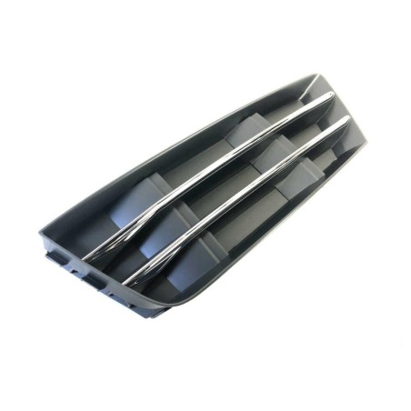 Grille de guide d'air inférieure avant gauche coté conducteur de pare-chocs avant chromé - Pièces d'origine Audi 8W0807681RRU6 Grille de guide d'air inférieure avant gauche coté conducteur de pare-chocs avant chromé - Pièces d'origine Audi 8W0807681RRU6