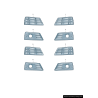 Grille de guide d'air inférieure avant gauche coté conducteur de pare-chocs avant chromé - Pièces d'origine Audi 8W0807681RRU6 Grille de guide d'air inférieure avant gauche coté conducteur de pare-chocs avant chromé - Pièces d'origine Audi 8W0807681RRU6