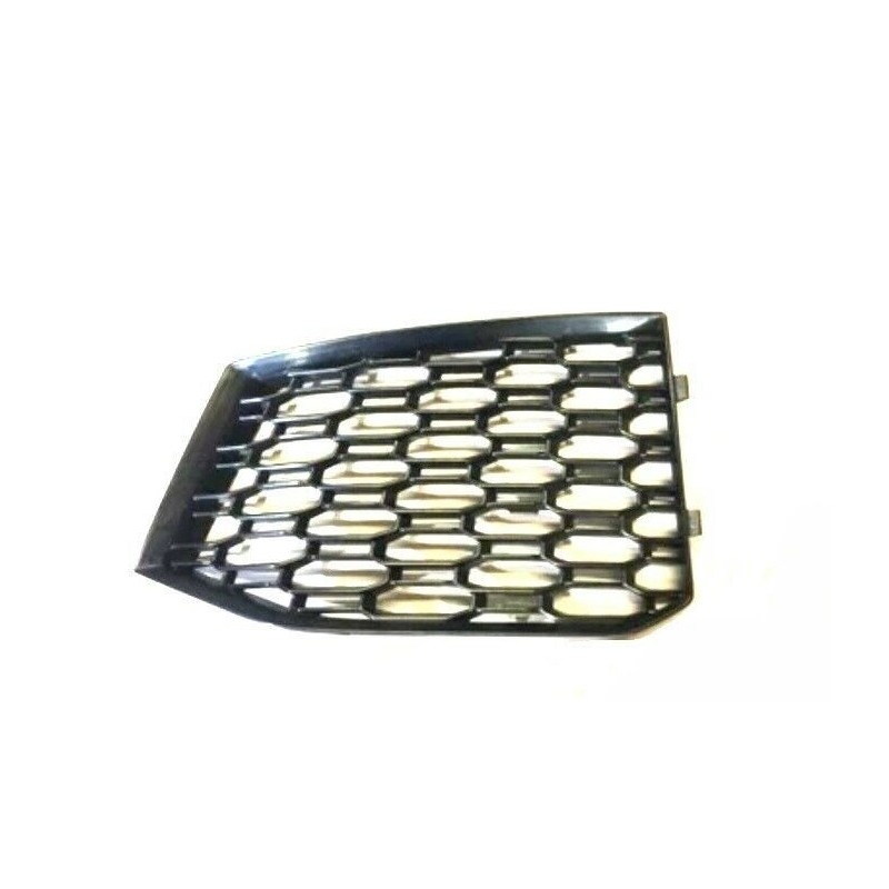 Grille d'aération inférieure avant gauche coté conducteur de pare-chocs avant noir - Pièces d'origine Audi 8W6807681PT94