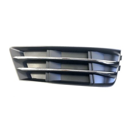 Grille de guide d'air inférieure droite avant avec pare-chocs chromé - Pièces d'origine Audi 8W0807682RRU6 Grille de guide d'air inférieure droite avant avec pare-chocs chromé - Pièces d'origine Audi 8W0807682RRU6